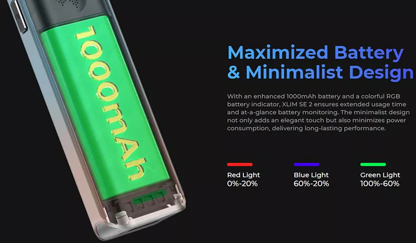 Maximized Battery and Minimalist design