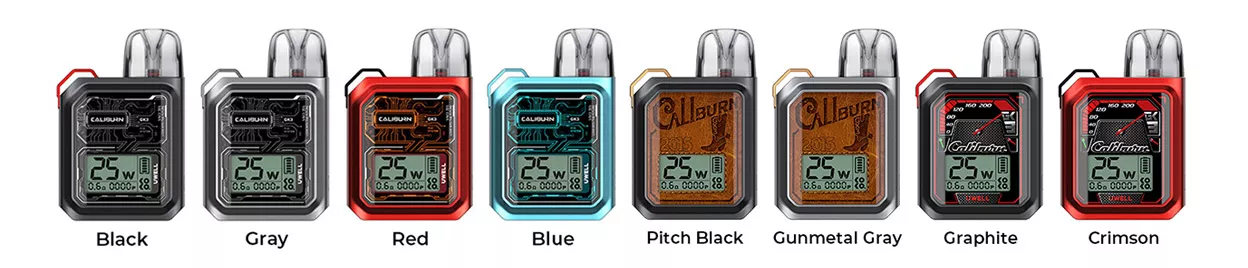 Uwell Caliburn GK3 Pod System Kit colors