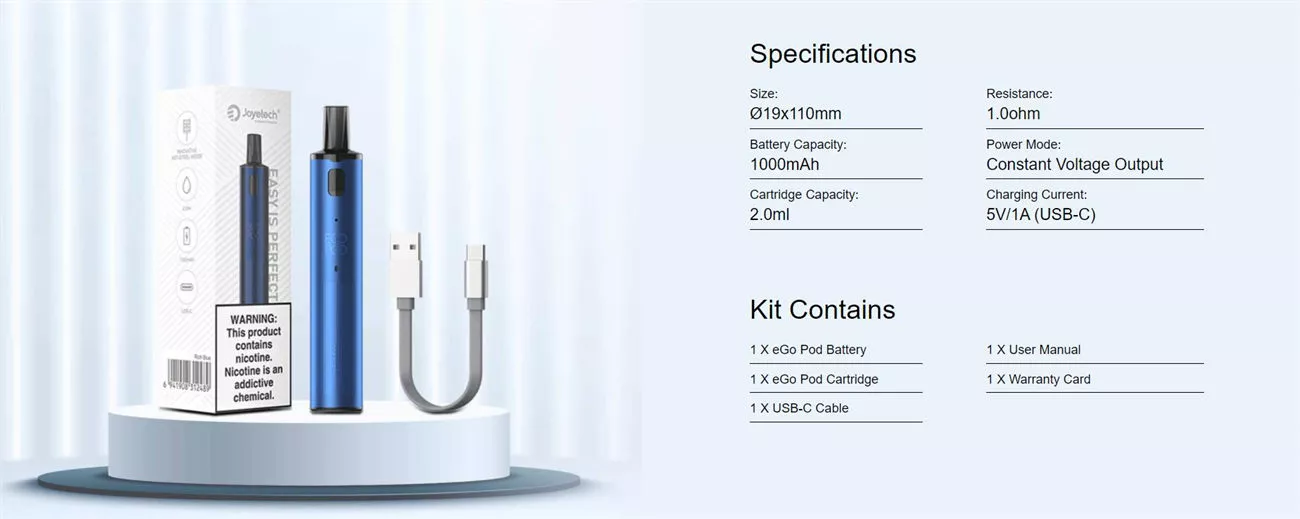 specifications and the kit contains