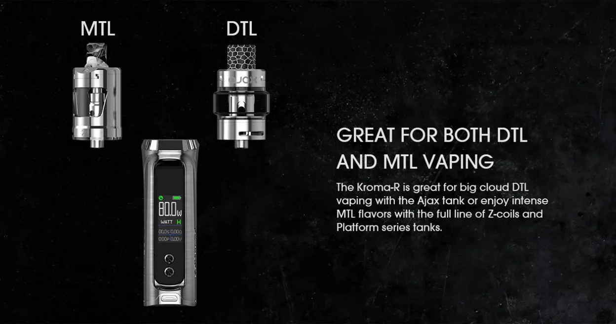 DTL and MTL vaping