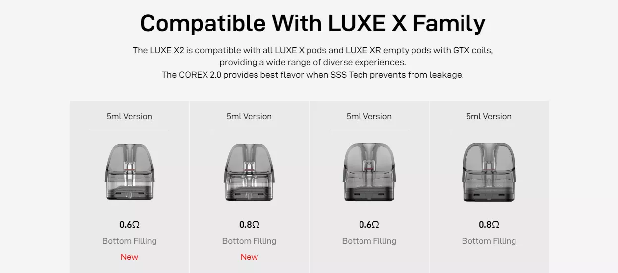 LUXE X compatibility