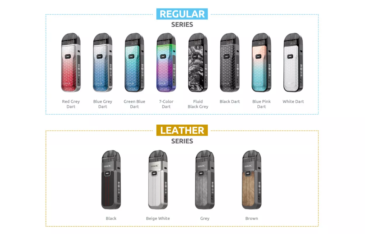 SMOK Nord 5 80W Pod System Kit colors