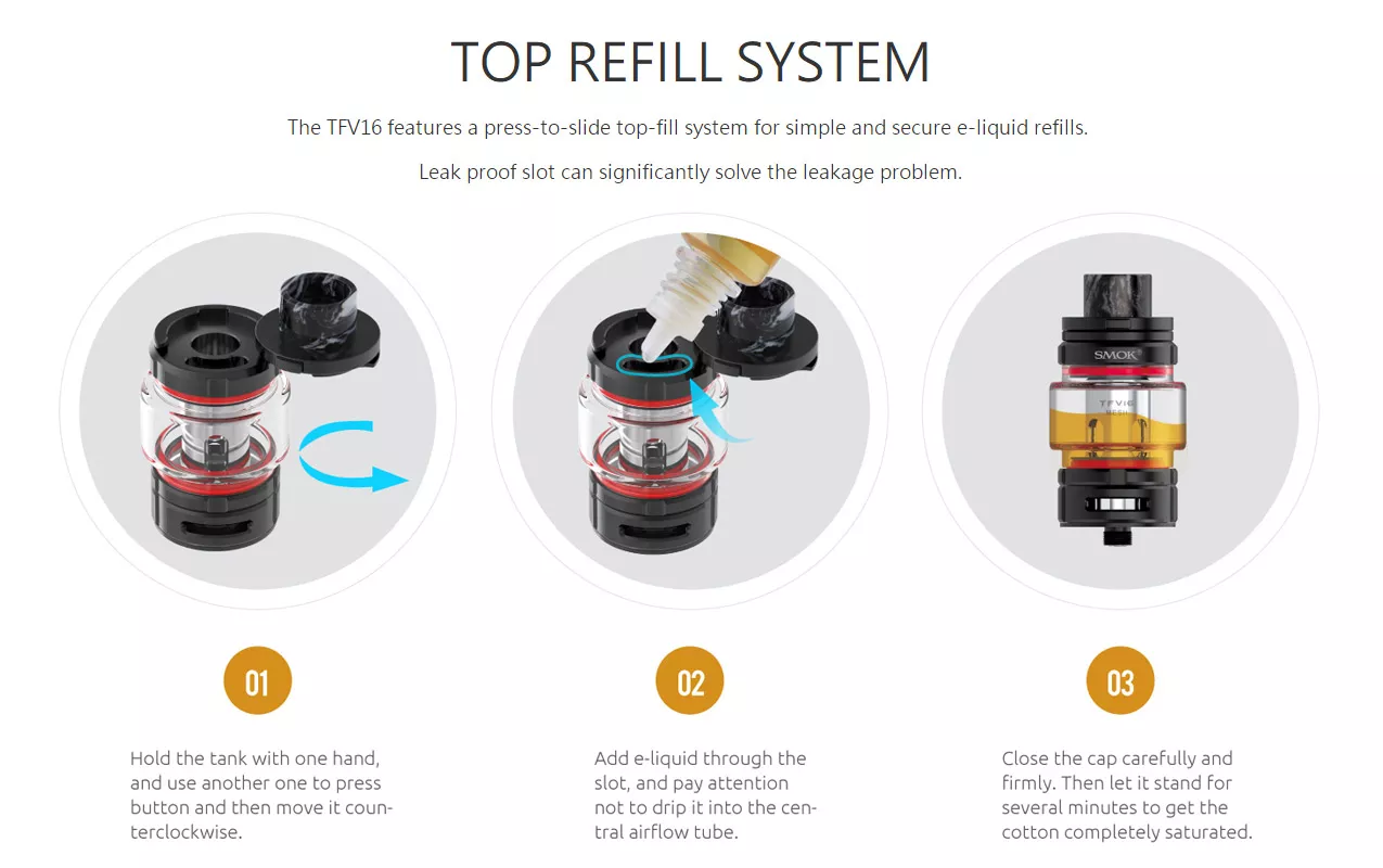 top refill system