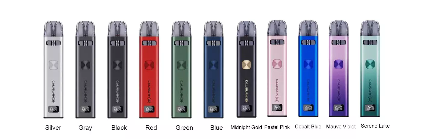 Uwell Caliburn G3 Pod System Kit colors