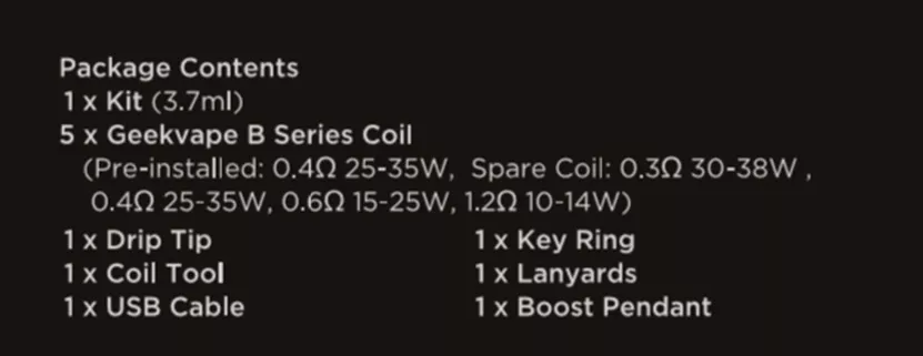 GeekVape Aegis Boost LE Bonus Kit with 5 Coils