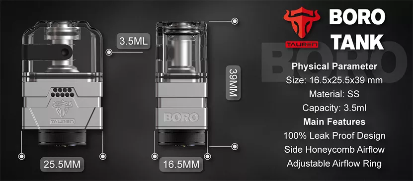 Boro Tank Parameters