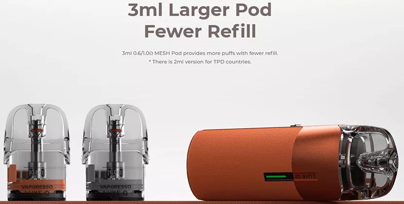 3 ml larger pod