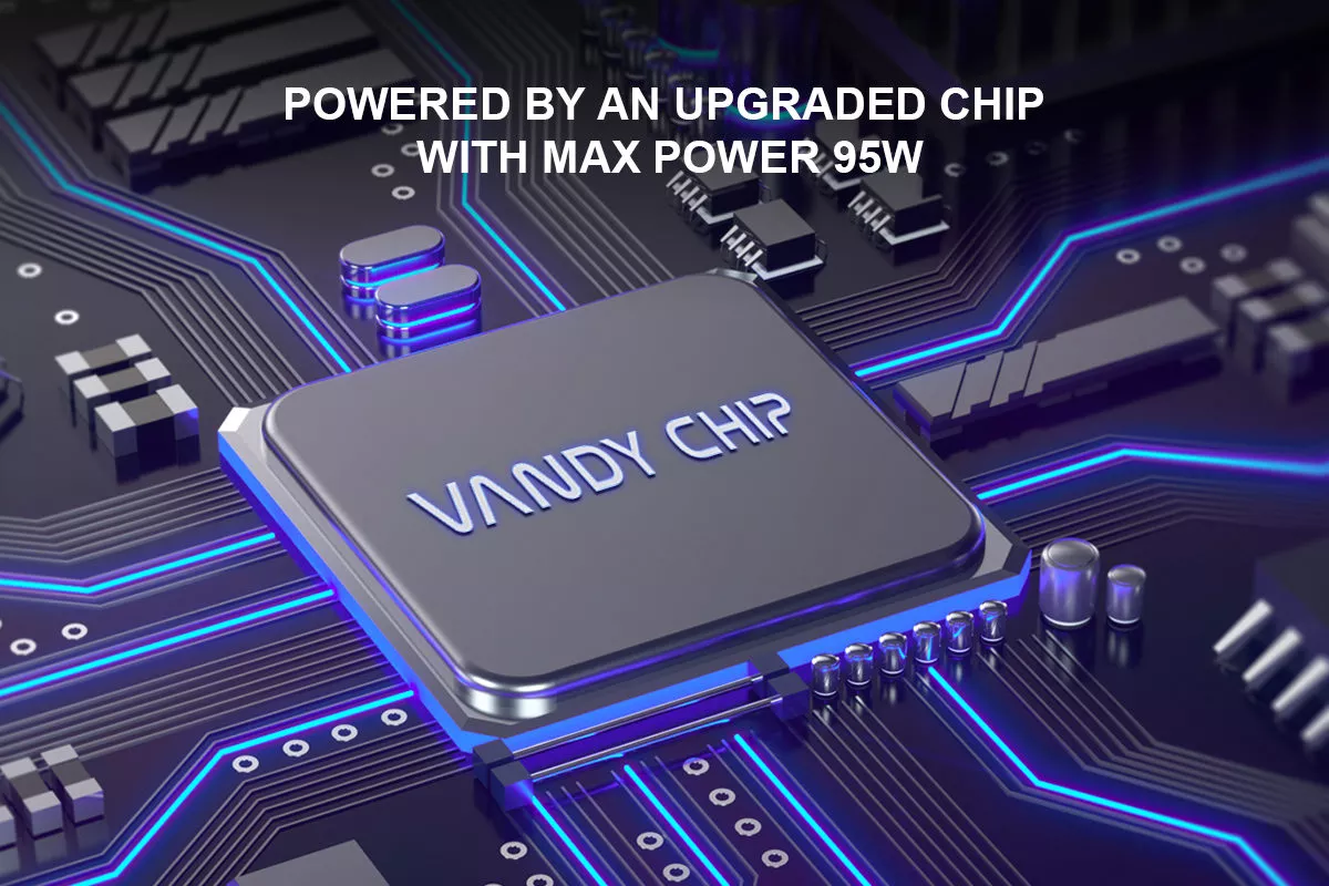 powered by an upgraded chip with max power 95w