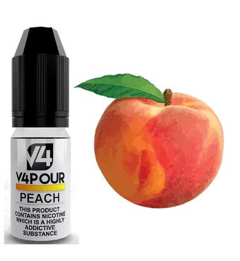 Peach E Liquid by V4 V4POUR 10ml £3