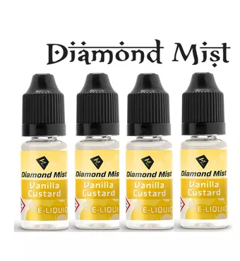 4 x Vanilla Custard E Liquid By Diamond Mist E Liquid 40ml £9.89