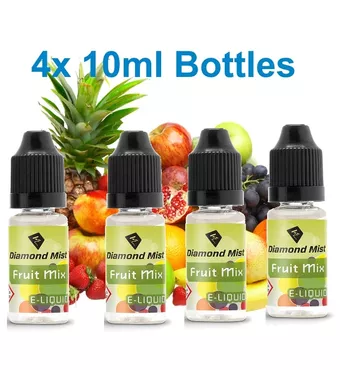 4 x Fruit Mix E Liquid By Diamond Mist E Liquid 40ml £9.89