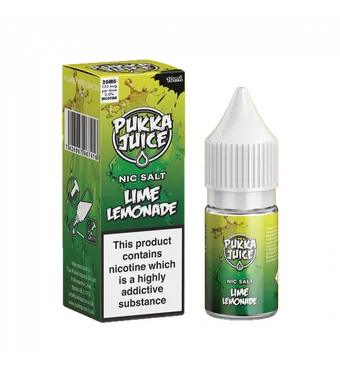 Pukka Juice Lime Lemonade 10ml Nicotine Salt E Liquid £5.36