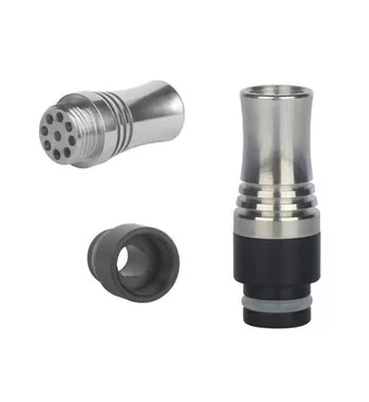 9 Holes Airflow Stainless & Delrin 510 Drip Tip £2.83