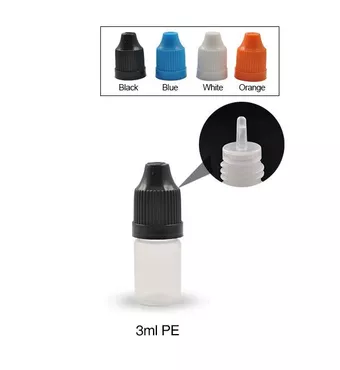 3ml PE Empty Dropper Bottle With Long Tip For E-liquid £0.26