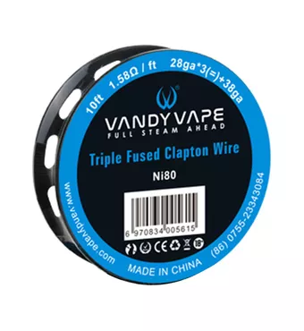 Vandy Vape Triple Fused Clapton Wire NI80 Coil £5.19