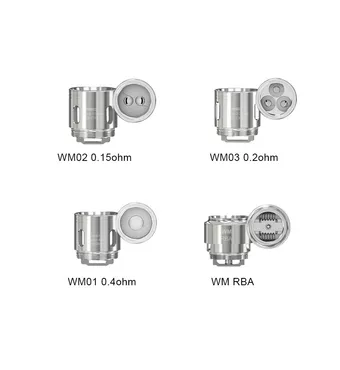 Wismec WM Series Coil Head For Reuleaux RX GEN3 Kit, Gnome Tank, Sinuous Ravage230 Kit, Gnome Evo Tank (5pcs/pack) £0.53