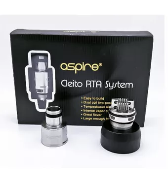 Aspire Cleito RTA System Tempestuous Airflow Pre-installed Clapton Coil £10.8
