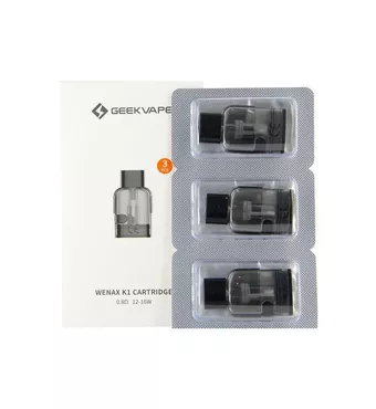 Geekvape Wenax K1 Pod Cartridge For Wenax K1 SE / Wenax K1 Kit / Wenax K2 Kit (3pcs/pack) £7.63