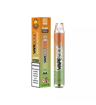 20mg VapeSoul Clear Disposable Vape Device 800 Puffs £4.7