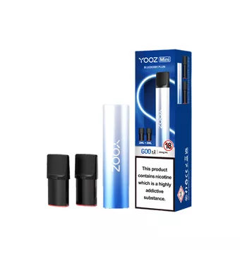 20mg Yooz Mini Rechargeable Device & Vape Pods x2 600 Puffs (BUY 5 GET 1 FREE) £5.01