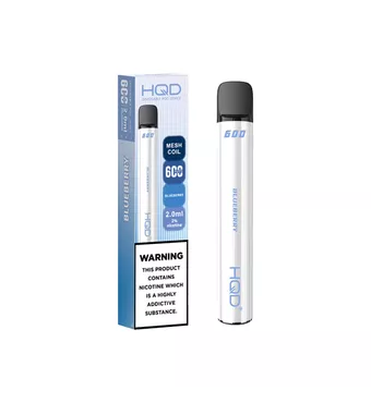 20mg HQD 600 Disposable Vape Device 600 Puffs £5.17