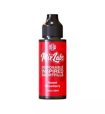 Mix Labs - 100ml Shortfill - Sweet Strawberry £7.49