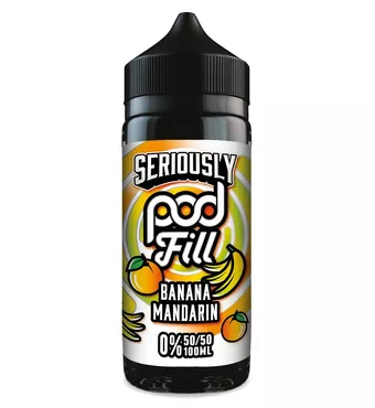 Doozy Vape - Seriously Pod Fill - 100ml - Banana Mandarin £5.67