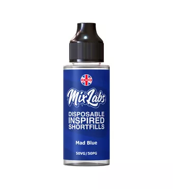 Mix Labs - 100ml Shortfill - Mad Blue £7.49