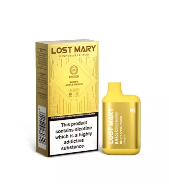 Lost Mary BM600S Gold Edition Disposable Pod - Berry Apple Peach £3.5