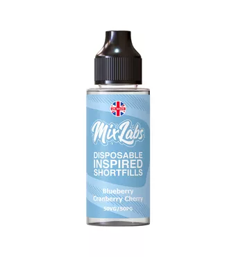 Mix Labs - 100ml Shortfill - Blueberry Cranberry Cherry £7.49