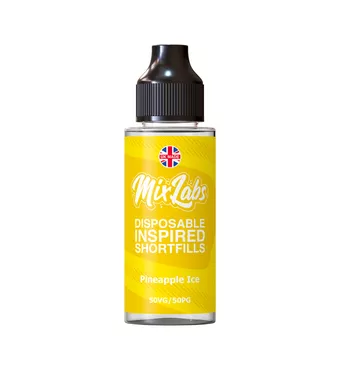 Mix Labs - 100ml Shortfill - Pineapple Ice £7.49