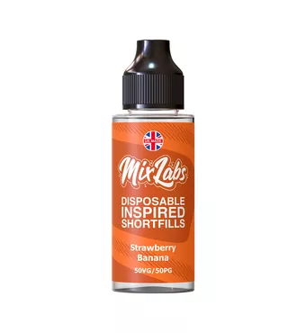 Mix Labs - 100ml Shortfill - Strawberry Banana £7.49