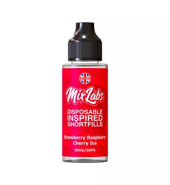 Mix Labs - 100ml Shortfill - Strawberry Raspberry Cherry Ice £7.49