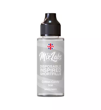 Mix Labs - 100ml Shortfill - Cotton Candy Ice £7.49