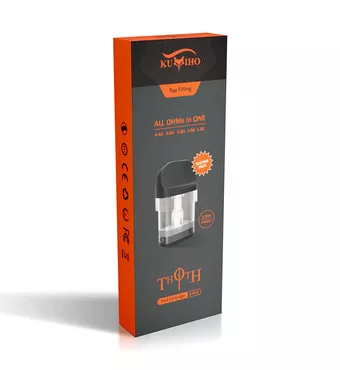 [Testing Pack] Kumiho THOTH Series Top Filling Pod Cartridge With 5 Different Ohms (5pcs/pack) £8.93