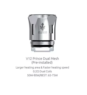 SMOK TFV12 V12 PRINCE TANK REPLACEMENT MESH COILS - 3PCS/PACK £11.94