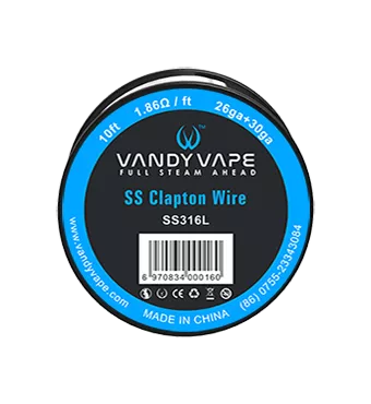 Vandy Vape Clapton Wire SS316L 26ga+30ga 10ft £1.87