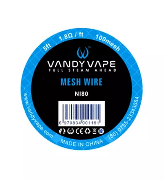 Vandy Vape Mesh Wire Ni80 100mesh £2.9