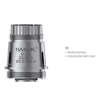 Smok Brit-B2 Core Replacement Kanthal Dual Core for Brit One Mega Kit 3pcs- 0.3ohm £0.01