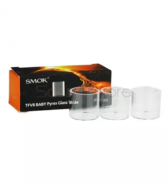 SMOK TFV8 Baby Replacement Pyrex Glass Tube 3pcs £3.75