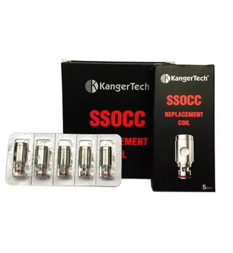 Kanger SSOCC Stainless Steel Organic Cottom Coil Vertical Coil Cylindrical 5pcs-0.5ohm £8.2