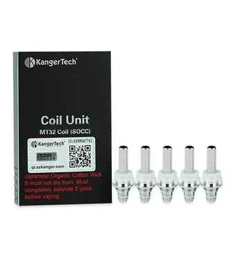 Kanger Single Coil Unit MT32 Coils - 1.8ohm 5pc £3.53