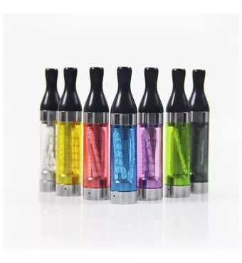 5pcs Kanger T2 Clearomizer 2.4ml eGo Thread Replaceable Coil Head-Blue £8.5