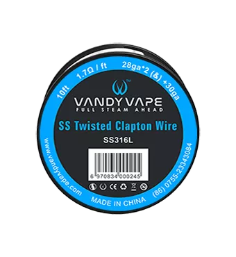 Vandy Vape Twisted Clapton Wire SS316L 28ga*2+30ga 10ft £9.65