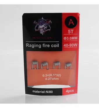 Demon Killer Raging Fire Coil Ni80 Pre-made Heating Wire - 4PCS/PACK £2.09