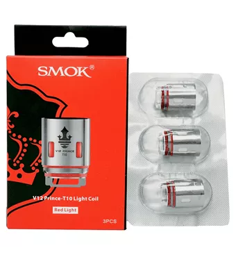 SMOK Resa Prince Replacement Coil Head V12 Prince-T10 Red Light Coil 3pcs-0.12ohm £12.81