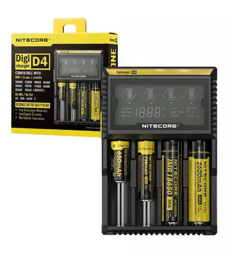 Nitecore D4 Digicharger with 4 Channels for Li-ion Battery - UK Plug £20.56