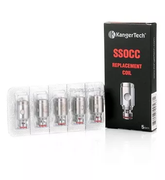 Kanger SSOCC Stainless Steel Organic Cottom Coil Vertical Coil Cylindrical 5pcs-0.2ohm £7.21